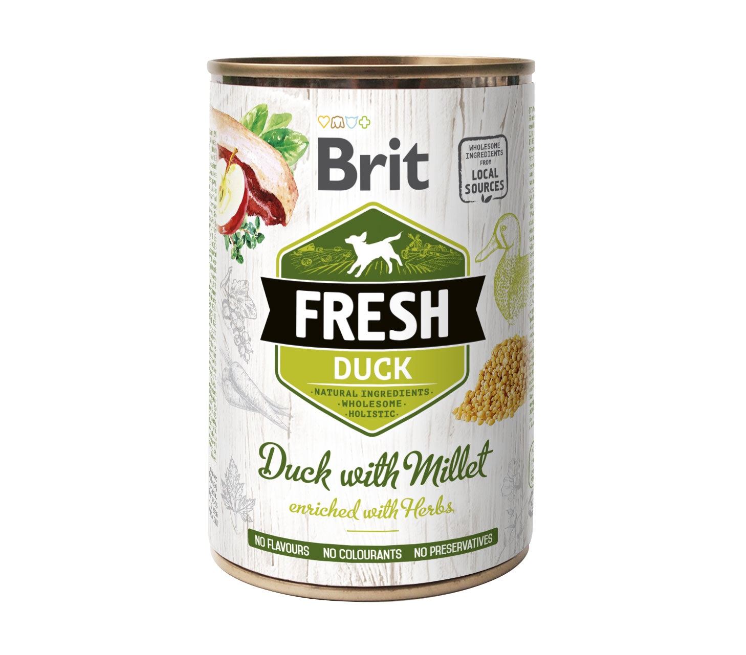 Brit Fresh Duck/Millet для собак, з качкою та пшоном 400 г