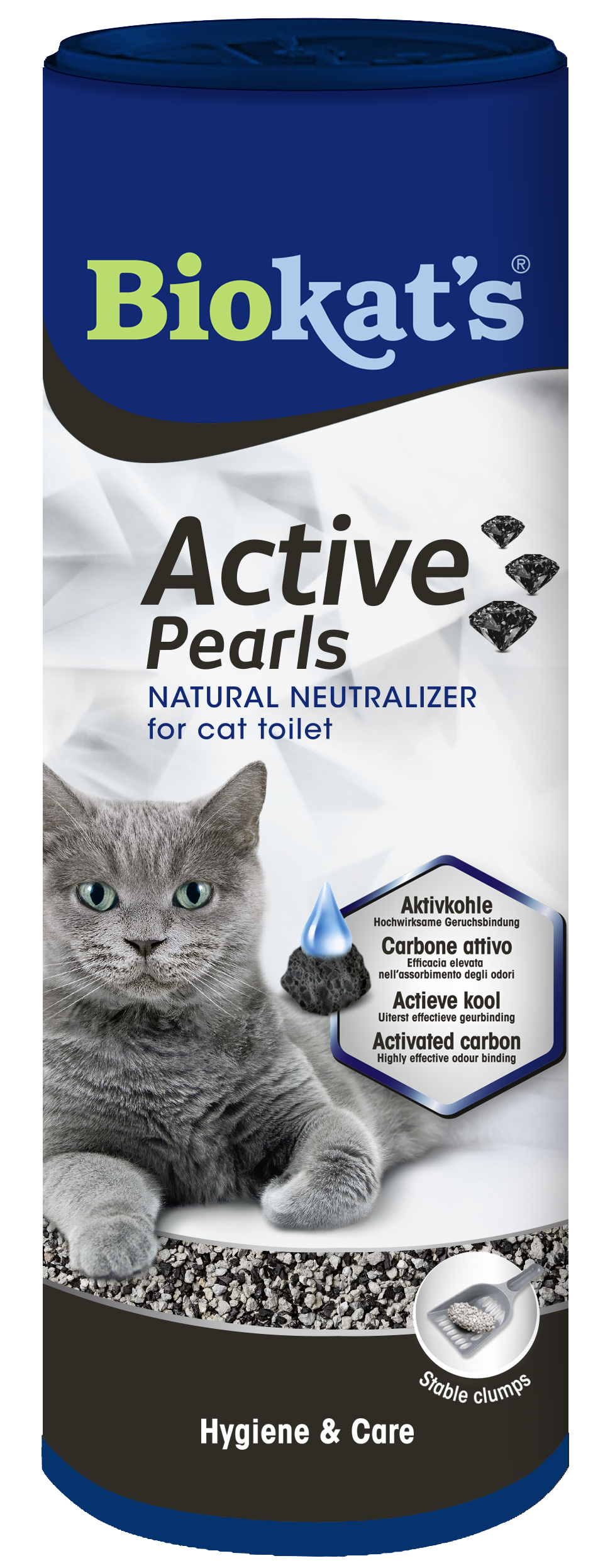 Дезодорант для котячого туалету Biokat's Active Pearls з активованим вугіллям, 700 мл