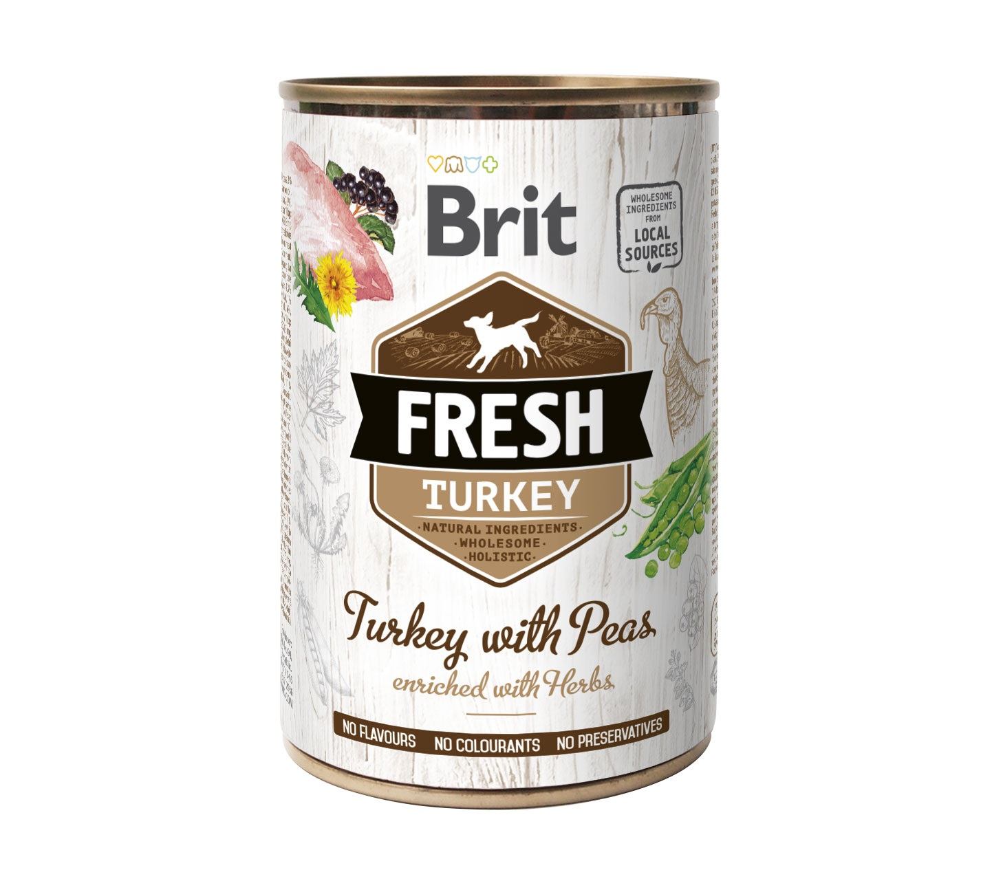 Brit Fresh Turkey/Peas для собак, з індичкою та горошком 400 г