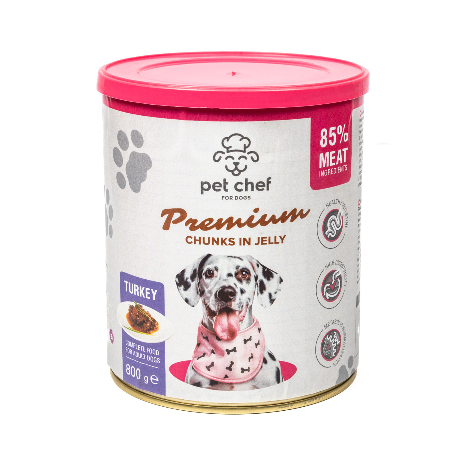 Pet Chef, шматочки в желе з індичкою