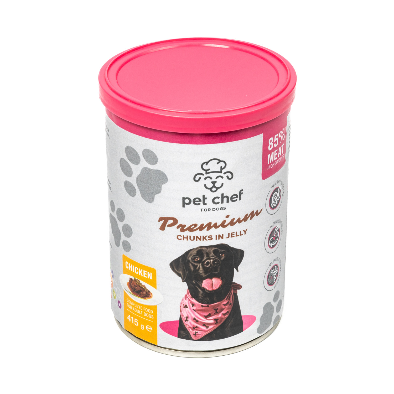 Pet Chef, шматочки в желе з куркою
