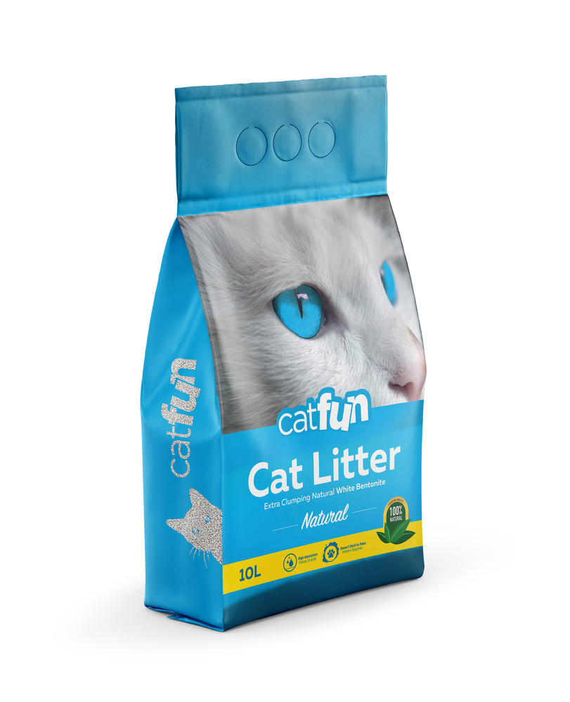 Catfun бентонітовий для котячих туалетів натуральний
