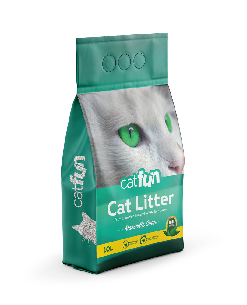 Catfun бентонітовий для котячих туалетів з ароматом марсельського мила