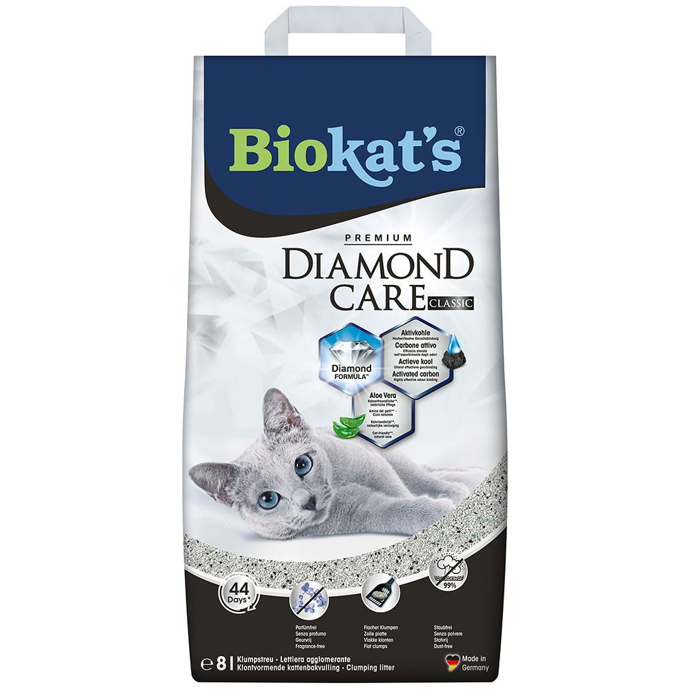 Biokats Diamond Classic для котячого туалету, бентонітовий, 8 л