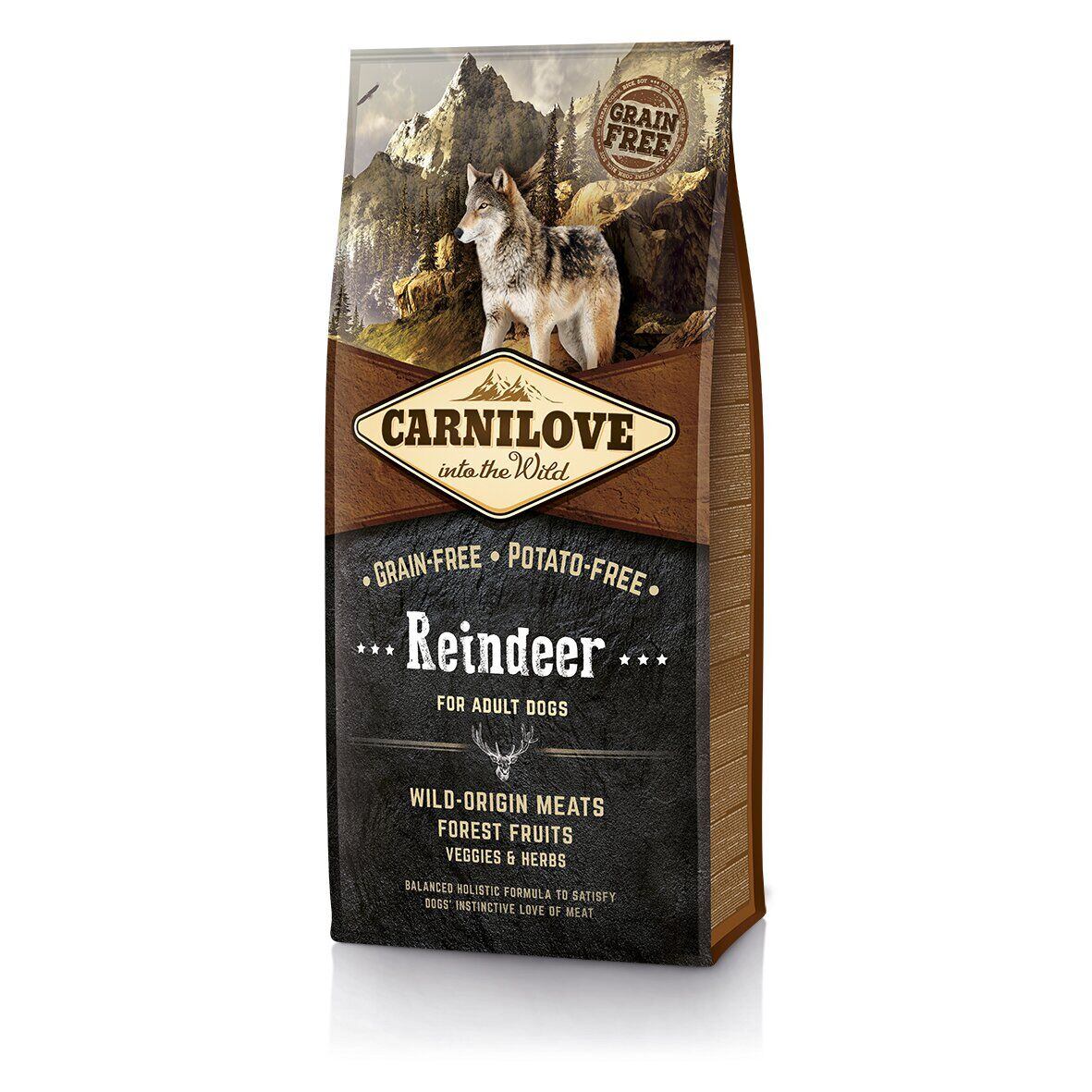 Carnilove Raindeer для дорослих собак всіх порід, оленина та кабан