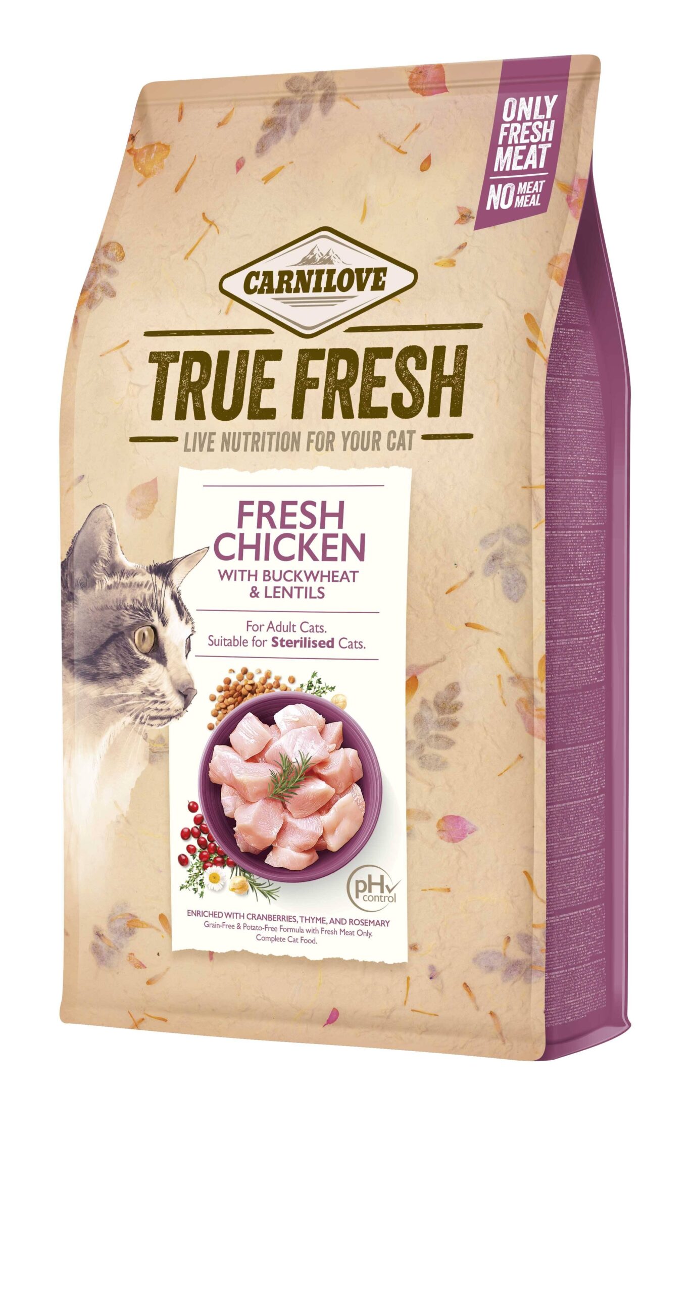 Carnilove True Fresh Cat для для дорослих котів, з куркою
