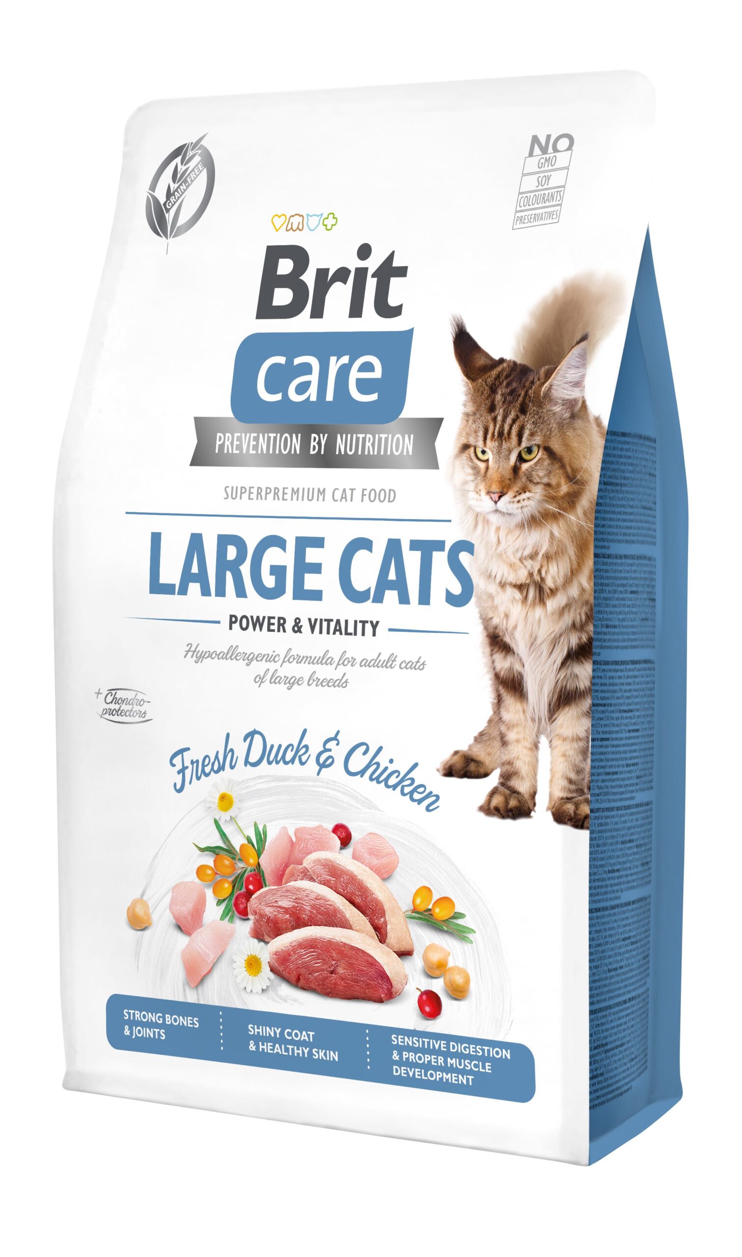 Brit Care Cat GF Large Power & Vitality для котів великих порід, качка та курка