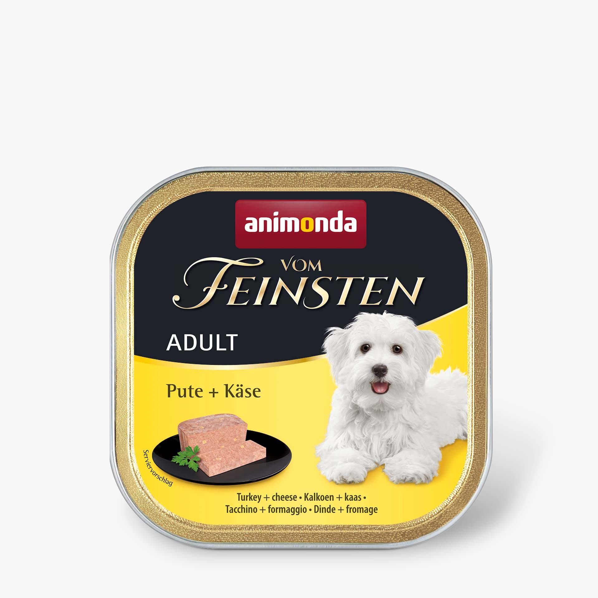 Animonda Vom Feinsten для дорослих собак, з індичкою та сиром 150 г