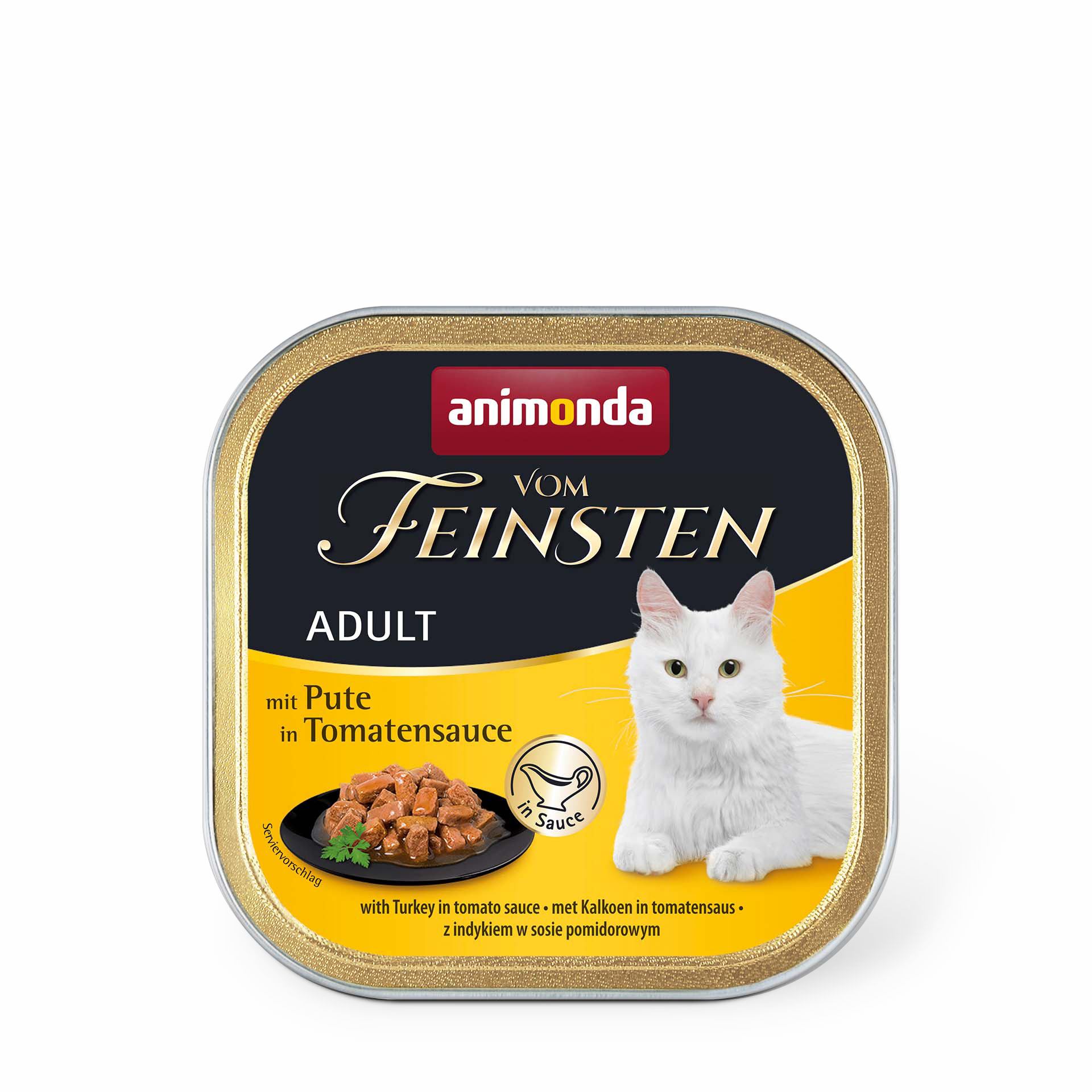 Animonda Vom Feinsten для дорослих котів, з індичкою в томатному соусі 100 г