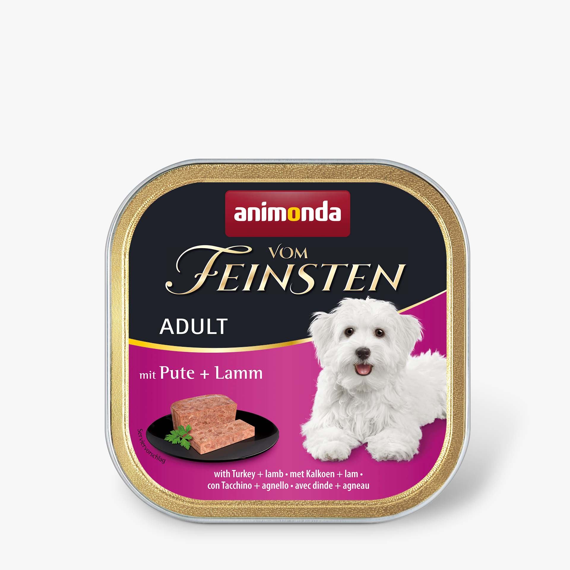 Animonda Vom Feinsten для дорослих собак, з індичкою та ягням 150 г