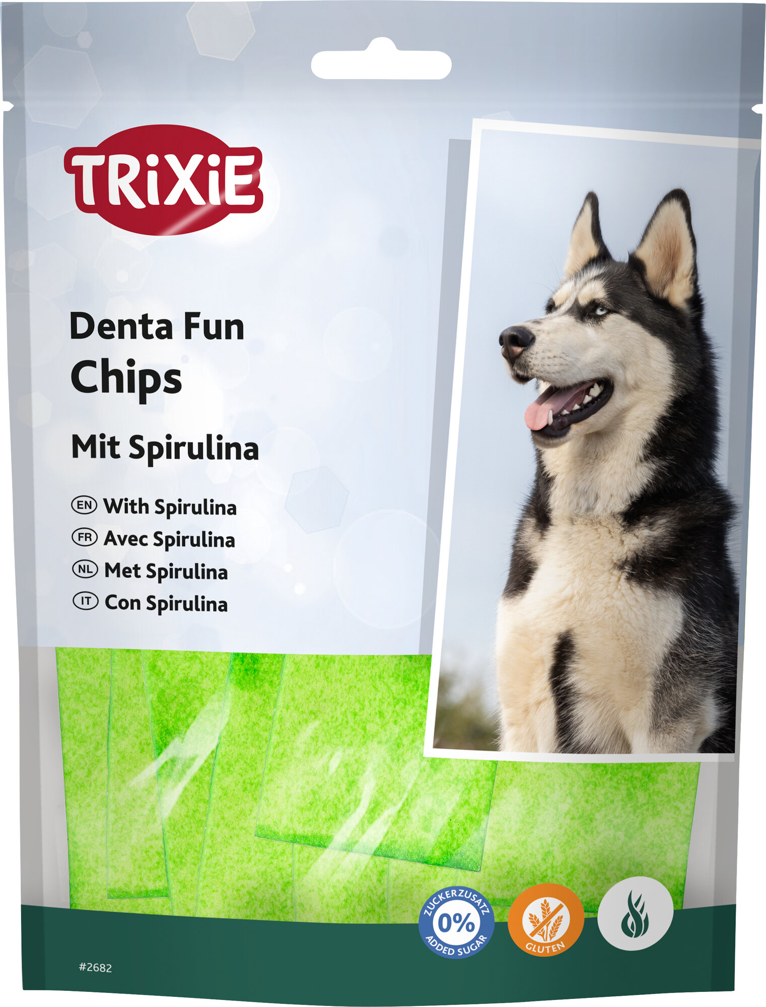 Trixie Denta Fun для собак Пластинки для чищення зубів зі спіруліною 100 г