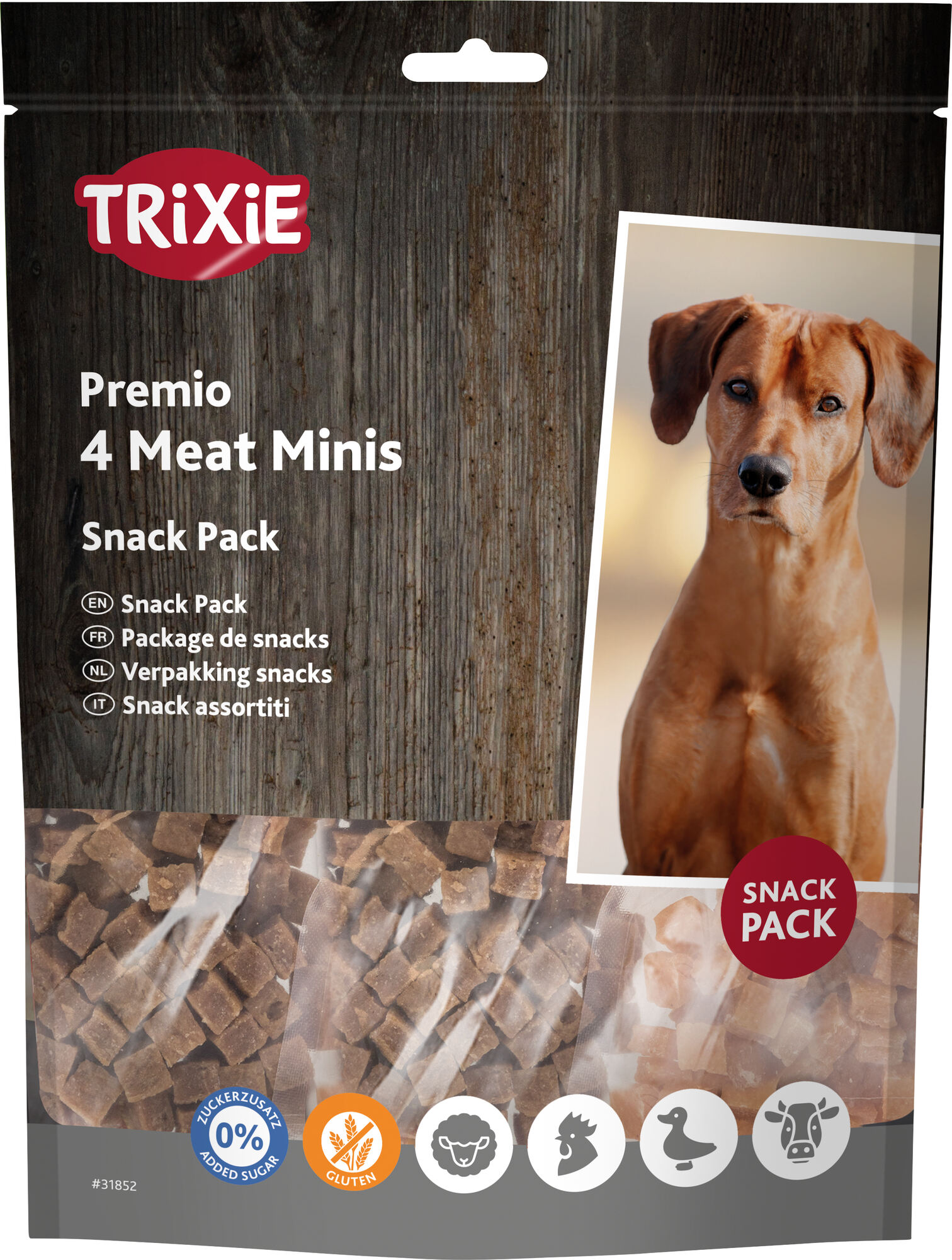 Trixie Premio 4 Meat Minis для собак з куркою качкою яловичиною та бараниною
