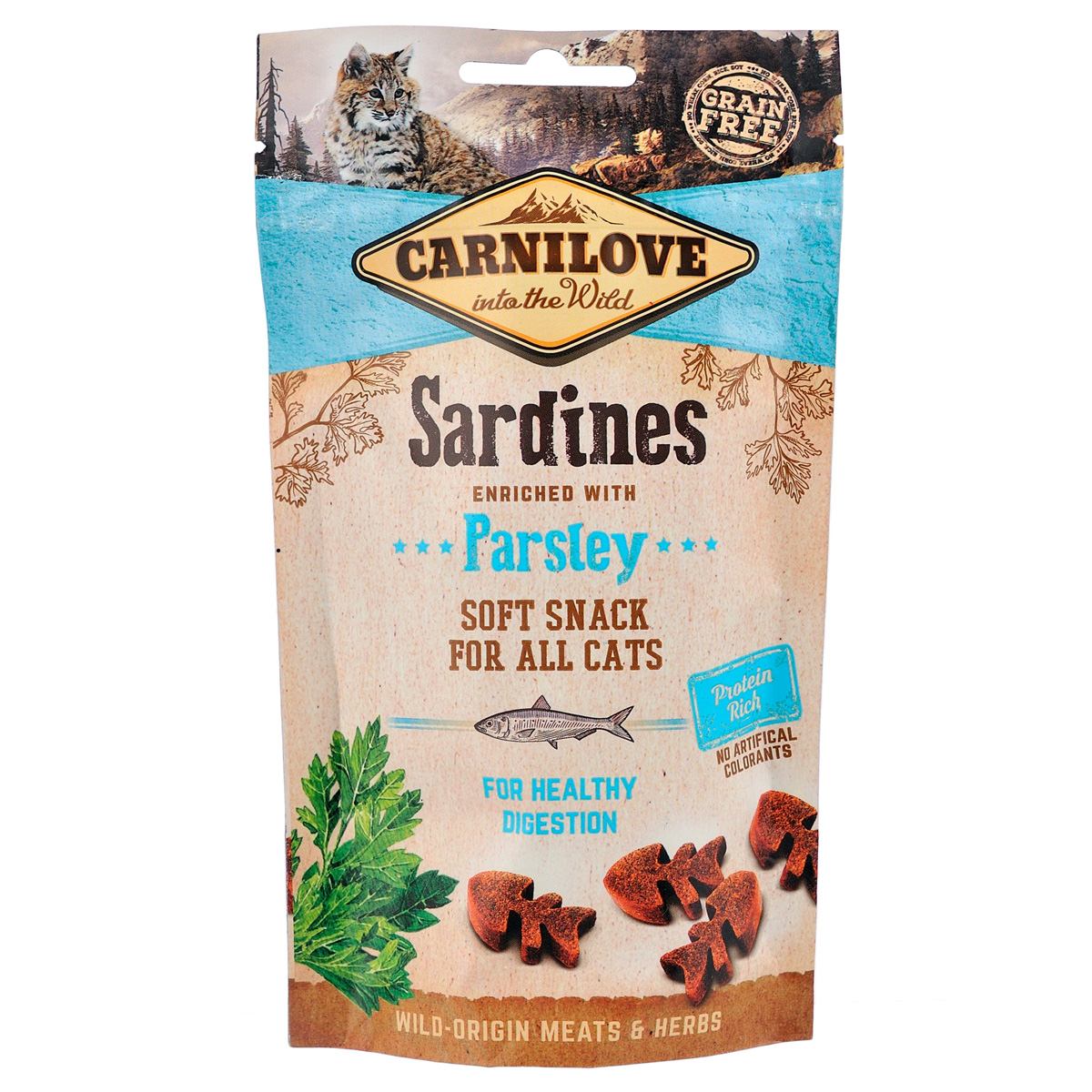 Carnilove Cat Semi Moist Snack для котів, сардина та петрушка