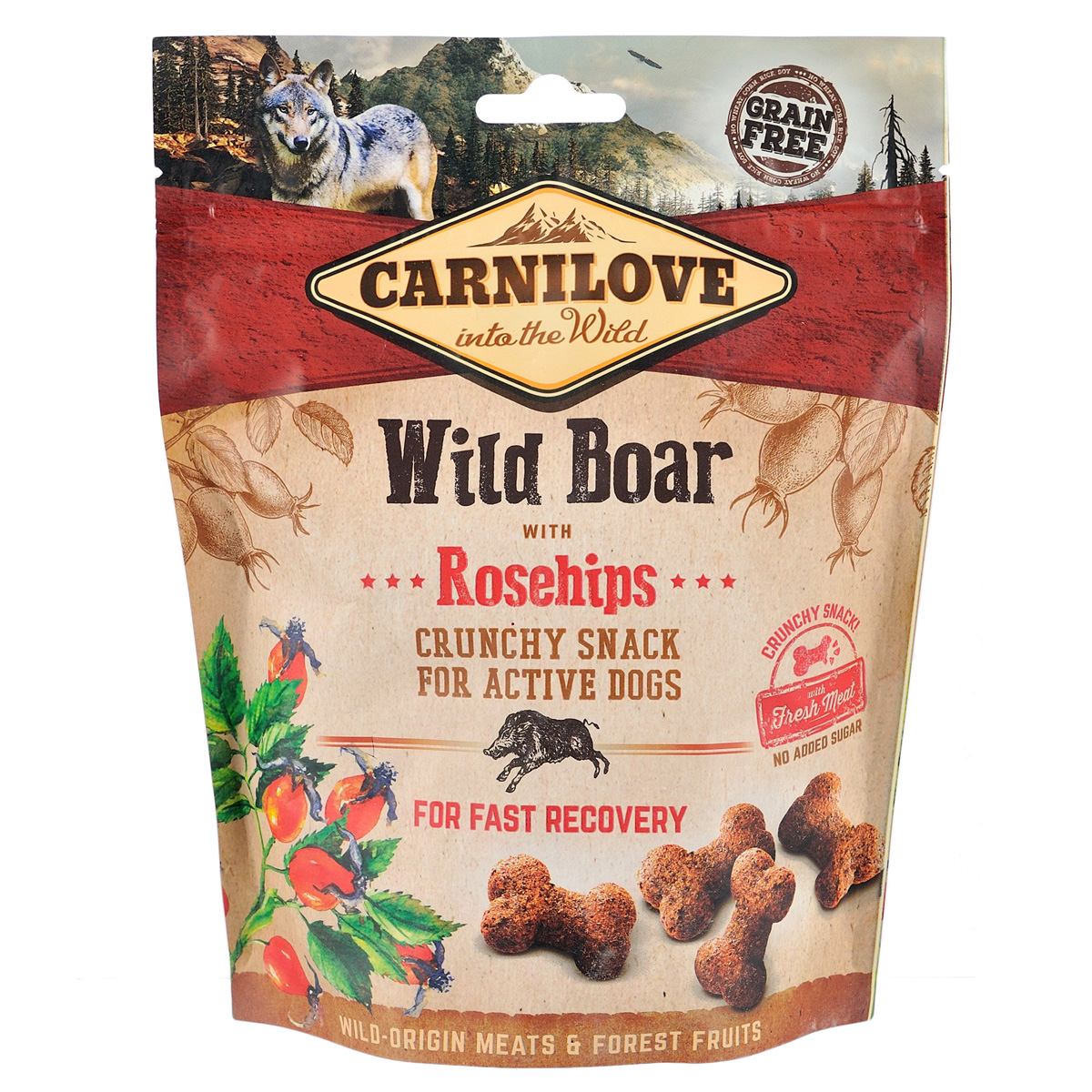 Carnilove Dog Crunchy Snack для собак, дикий кабан та шипшина