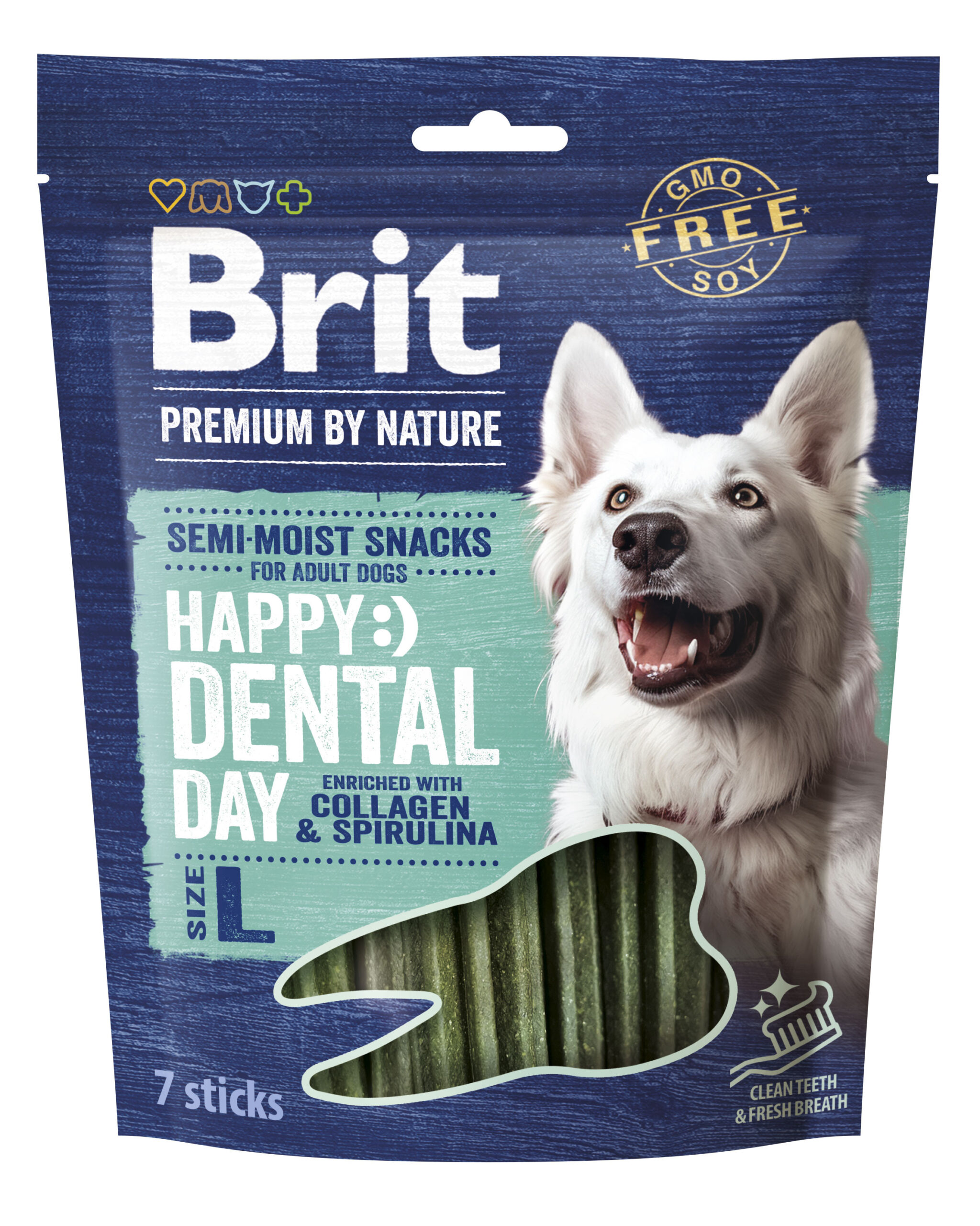 Brit Premium Dental Snacks L з колагеном і спіруліною