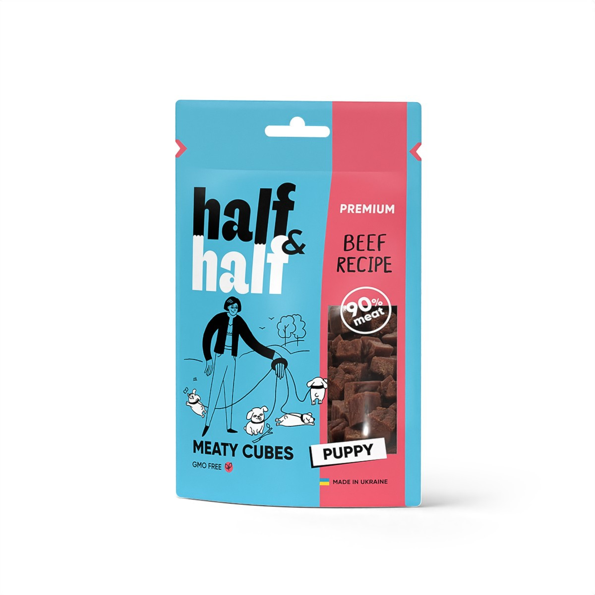 Half&Half у формі м'ясних кубиків з яловичиною