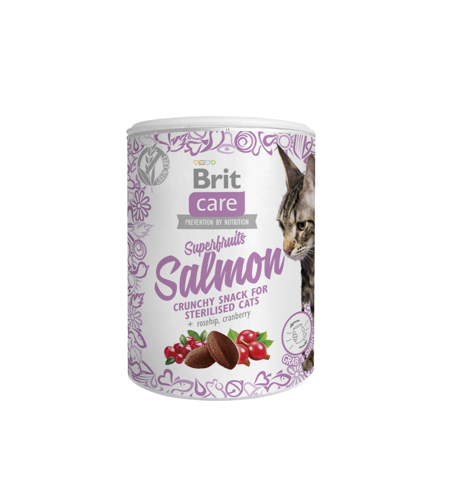 Brit Care Cat Snack Superfruits Salmon лосось