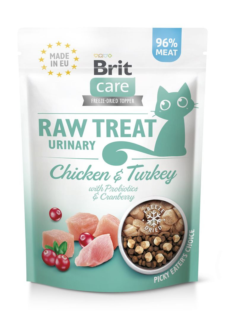 Brit Raw Treat Urinary Freeze-dried з куркою та індичкою