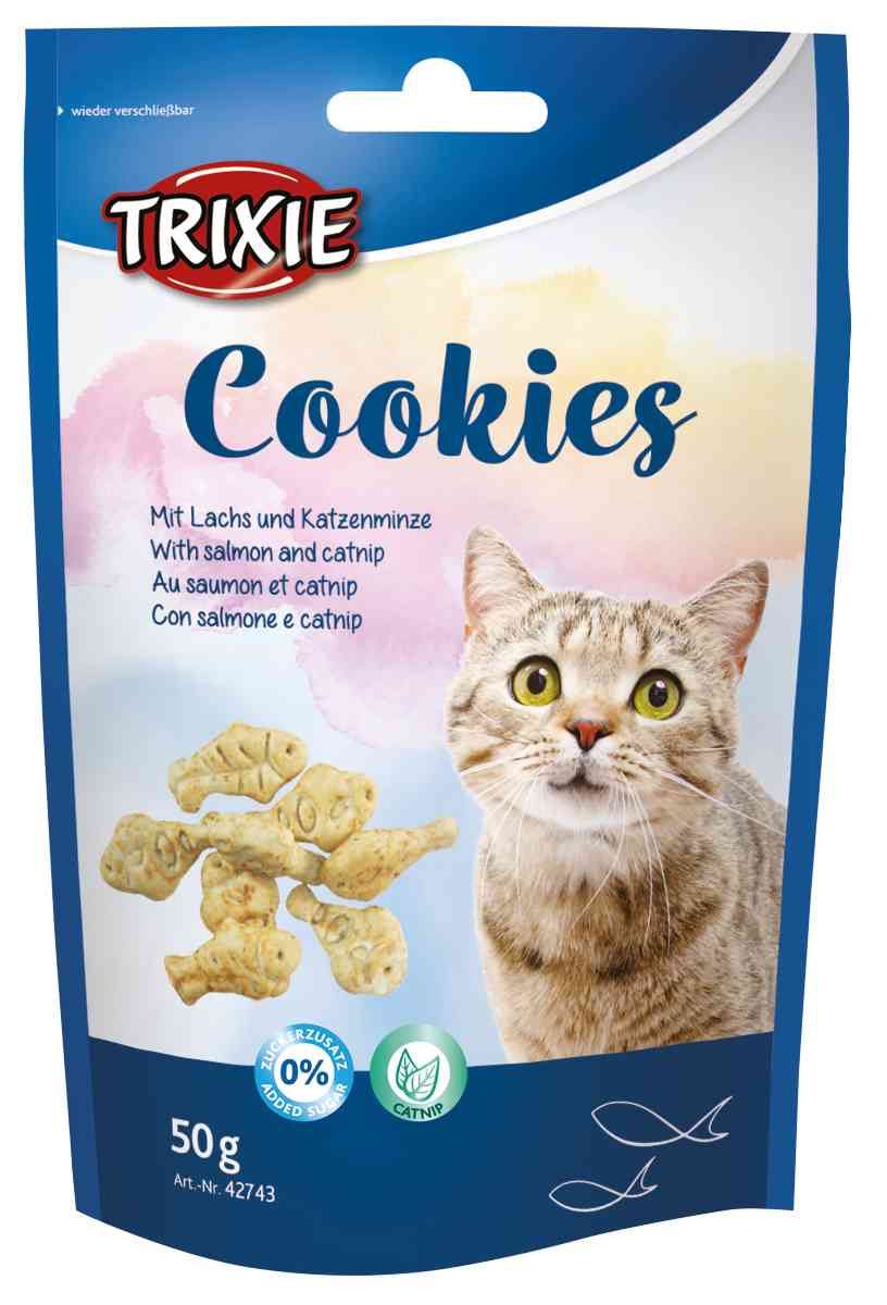 Trixie Cookies для котів печиво з лососем та котячою м'ятою
