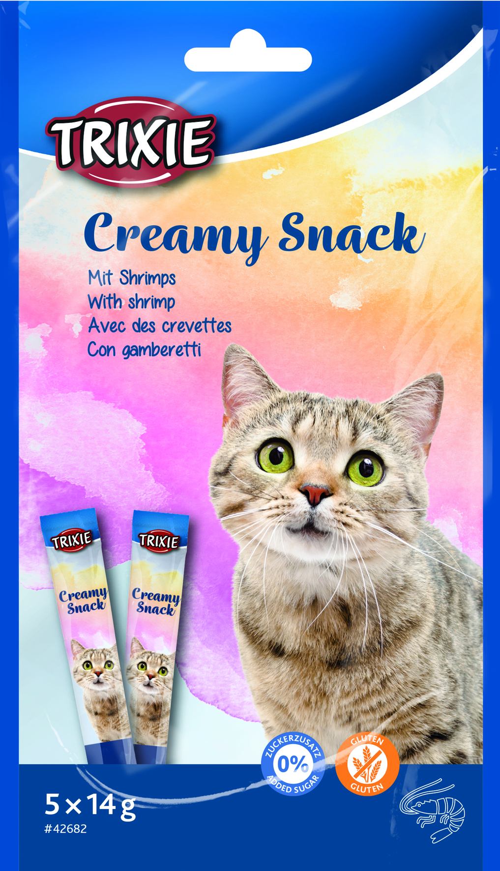 Trixie Creamy Snacks для котів з тунцем і креветками