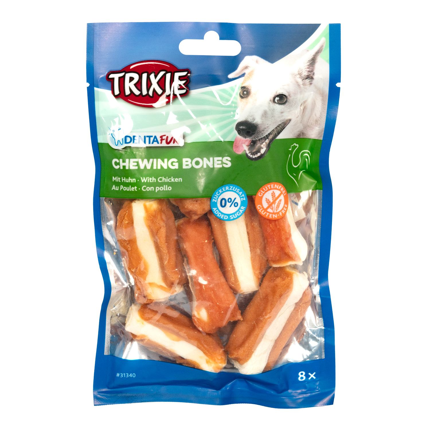 Trixie Denta Fun для собак Кісточка для чищення зубів з куркою 5 см 120 г