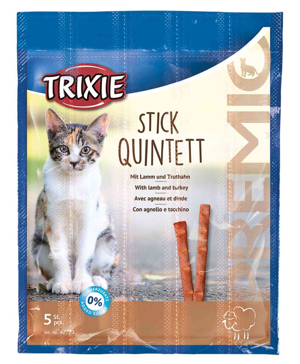 Trixie Premio Stick Quintett для котів палички з ягням та індичкою