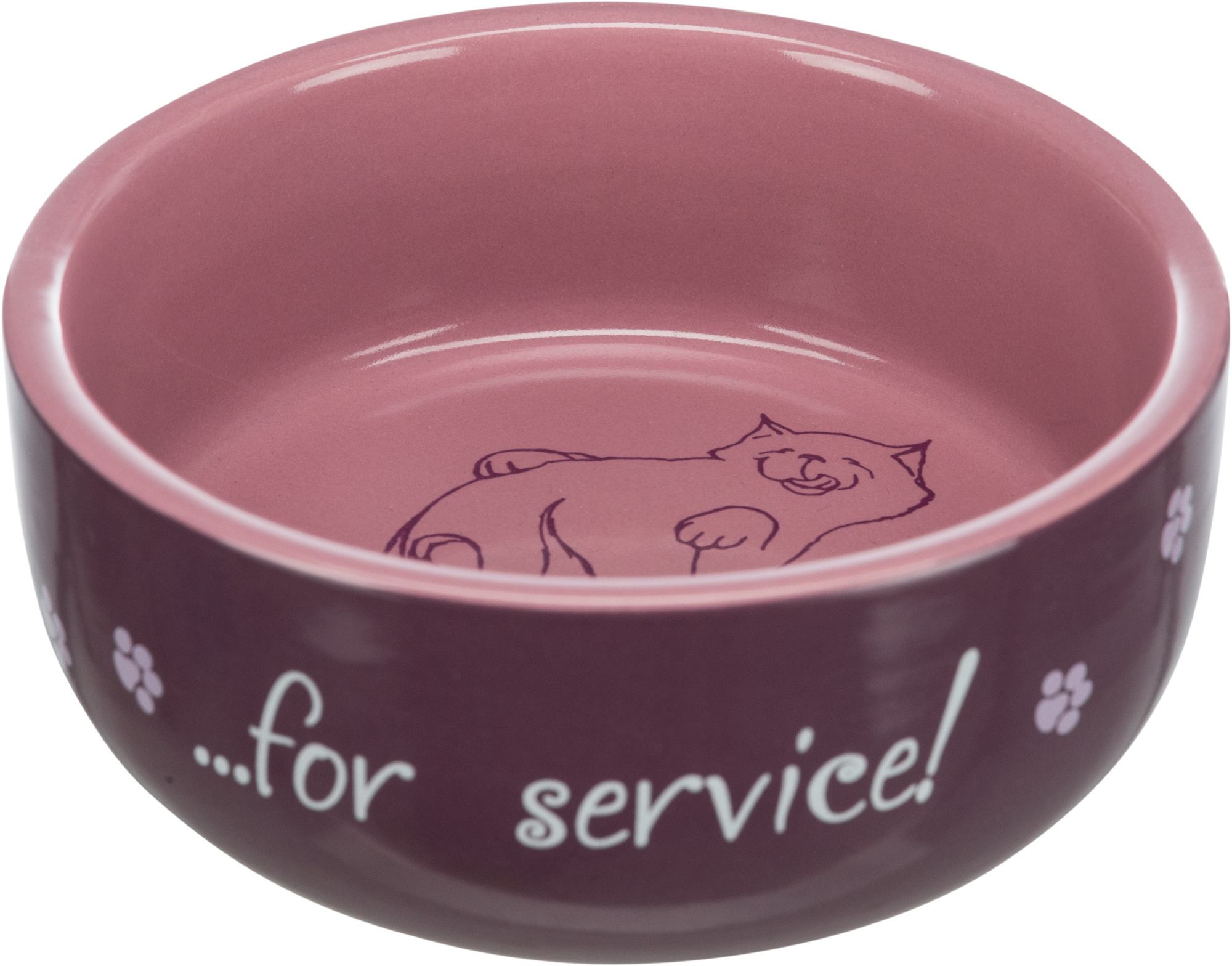 Миска Trixie Thanks for Service для котів, керамічна, 11 см, 300 мл