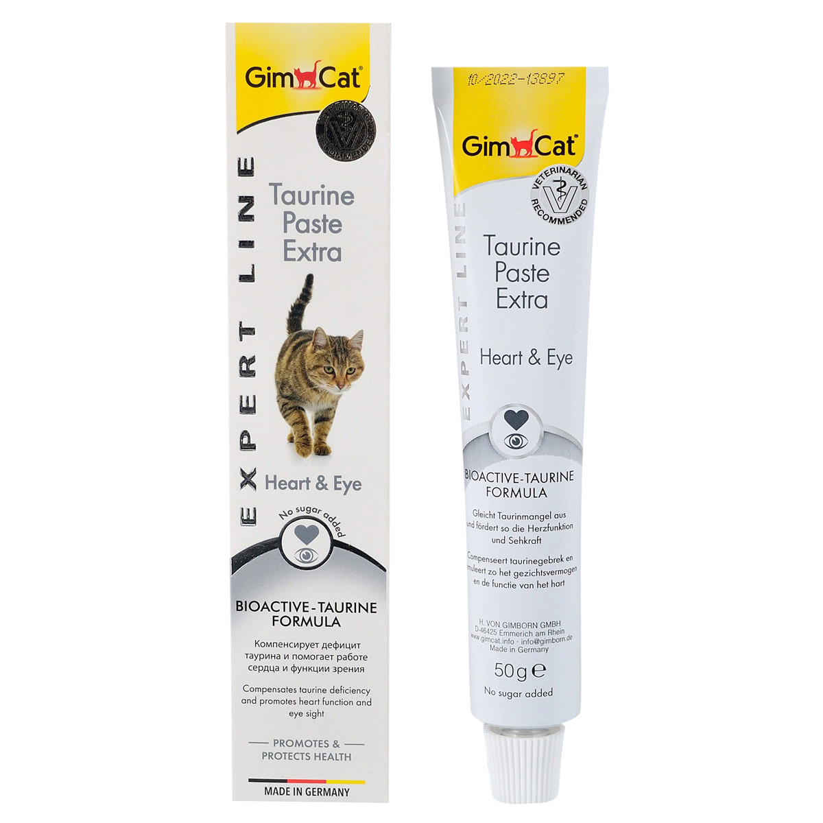 Паста GimCat Expert Line Taurine Extra для котів, підтримка серця та зору