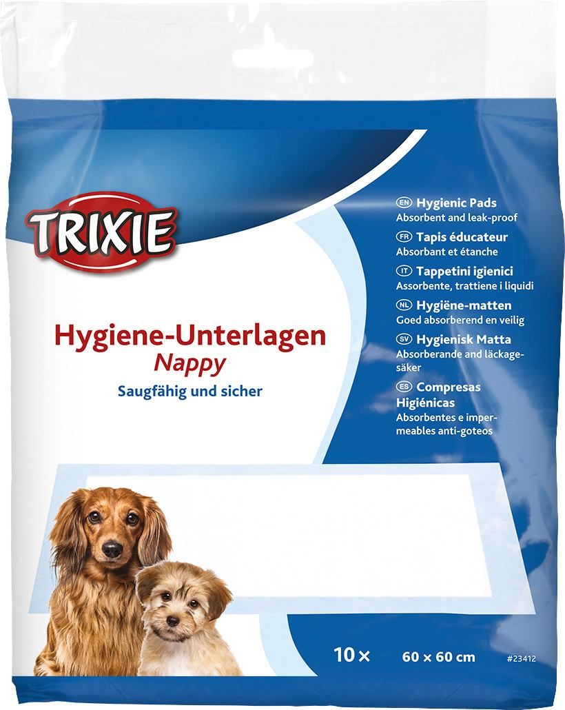 Пелюшки Trixie для собак, 60 x 60 см, 10 шт. (целюлоза)