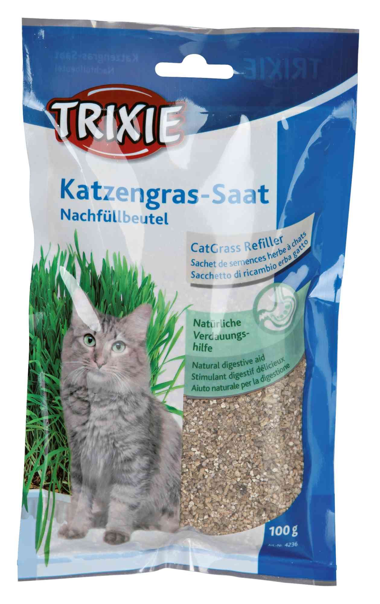 Трава Trixie для котів насіння ячменю пакет