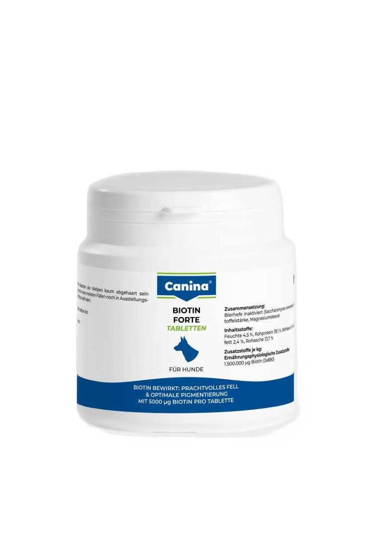 Вітаміни Canina Biotin Forte Tabletten для собак, інтенсивний курс для шерсті