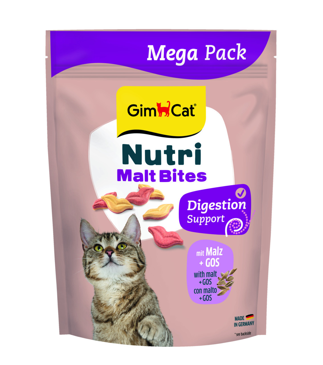 GimCat NUTRI MALT BITES для дорослих котів для виведення грудок шерсті з мальтом