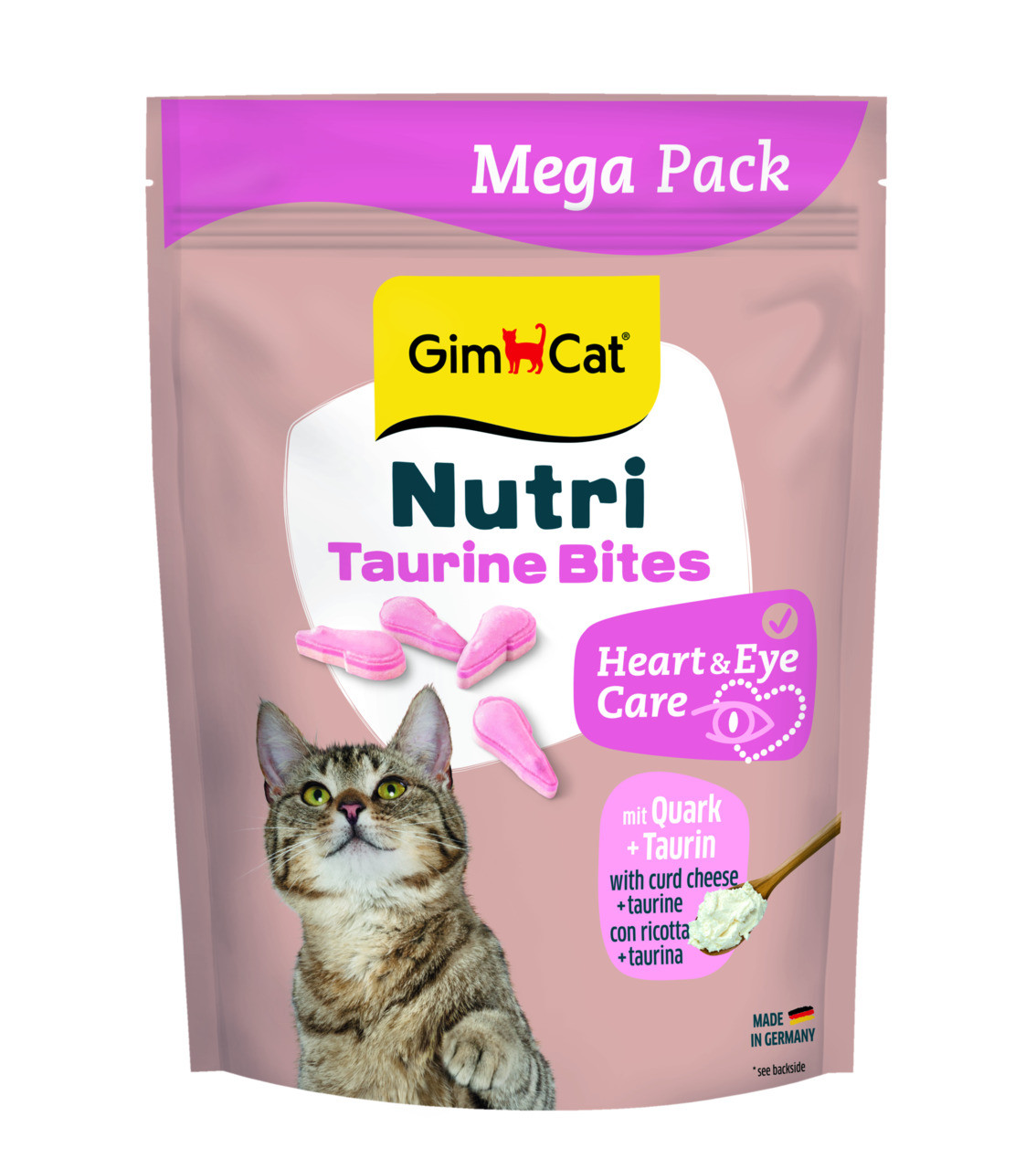 GimCat NUTRI TAURINE BITES QUARK для котів  із сиром і таурином