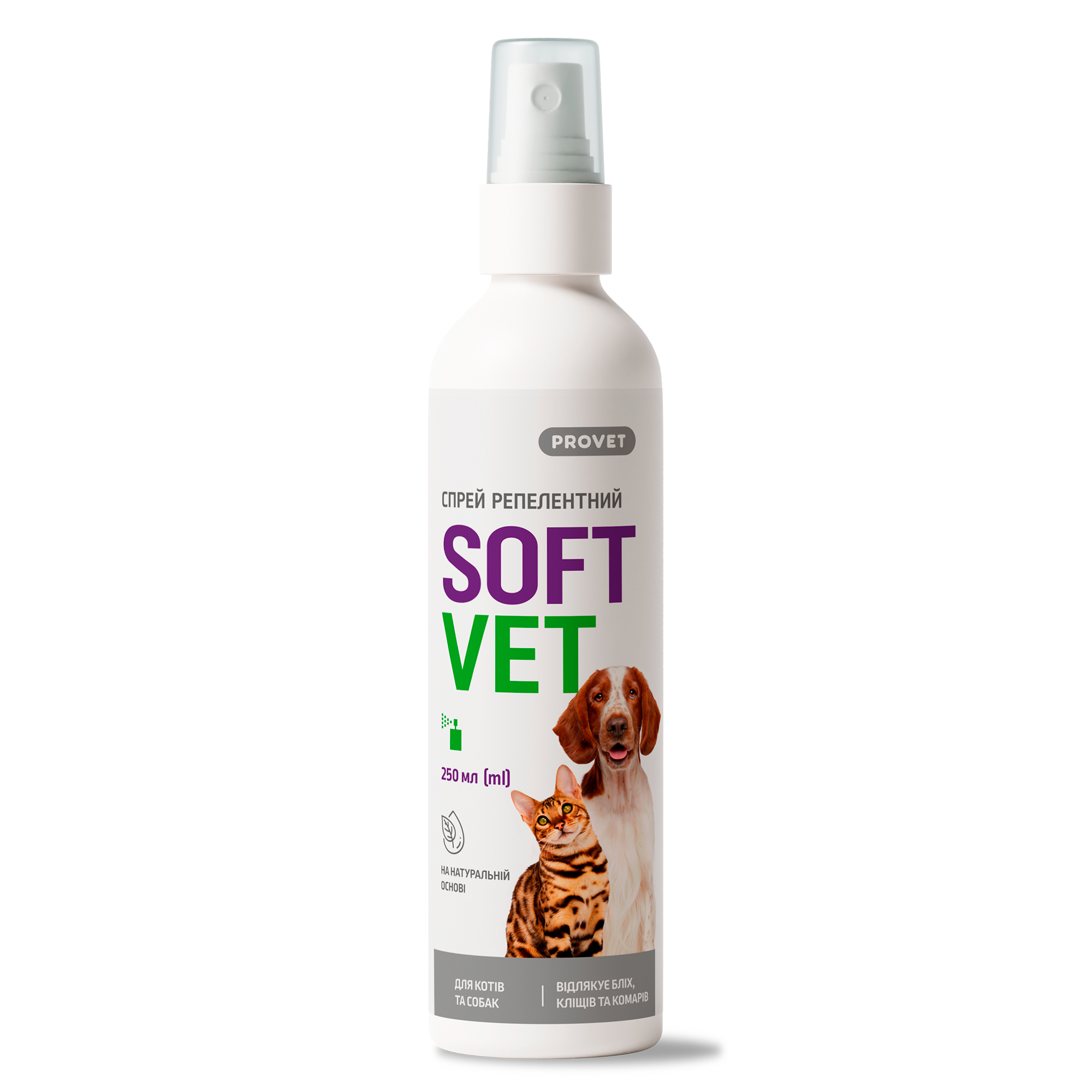 Спрей PROVET SOFTVET репелентний для котів та собак 250 мл