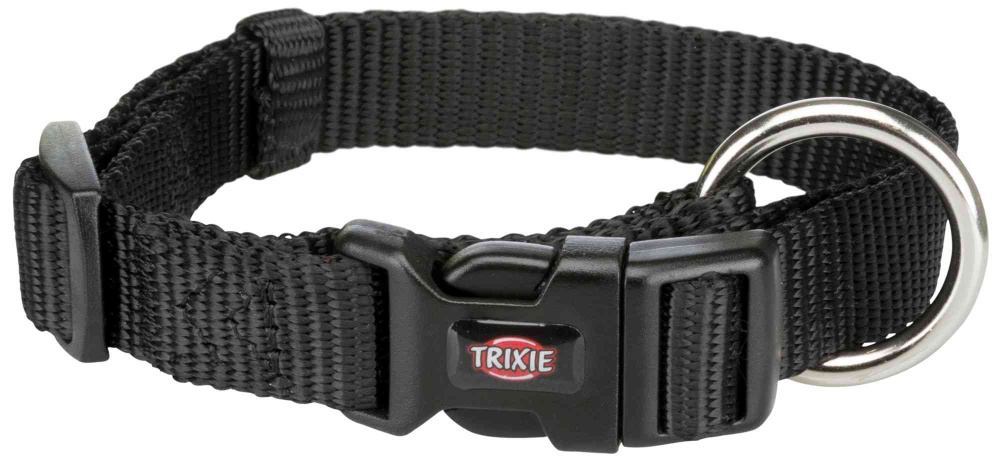 Нашийник Trixie Premium для собак, нейлон, M–L: 35–55 см/20 мм, чорний