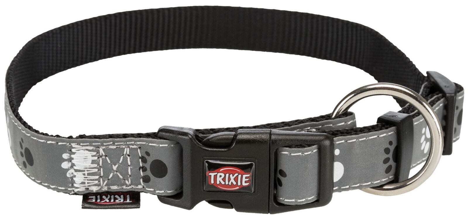 Нашийник Trixie Silver Reflect для собак, світловідбиваючий, S-M: 30-45 см/15 мм, сірий