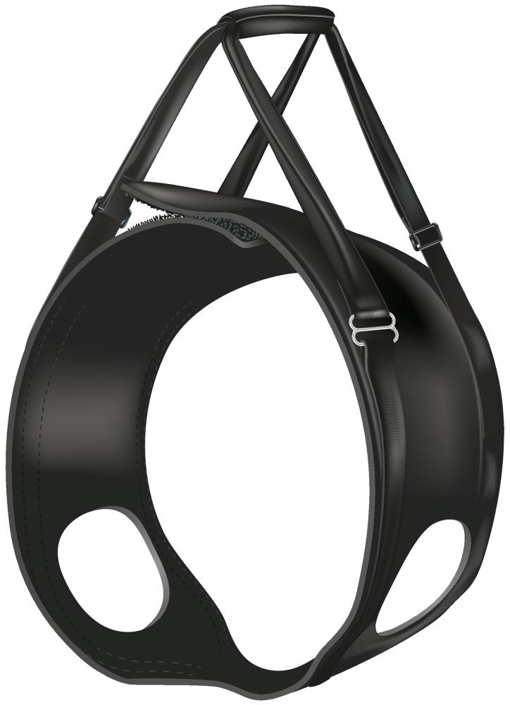 Підтримуюча шлейка Trixie для собак, M: 55-65см, чорний