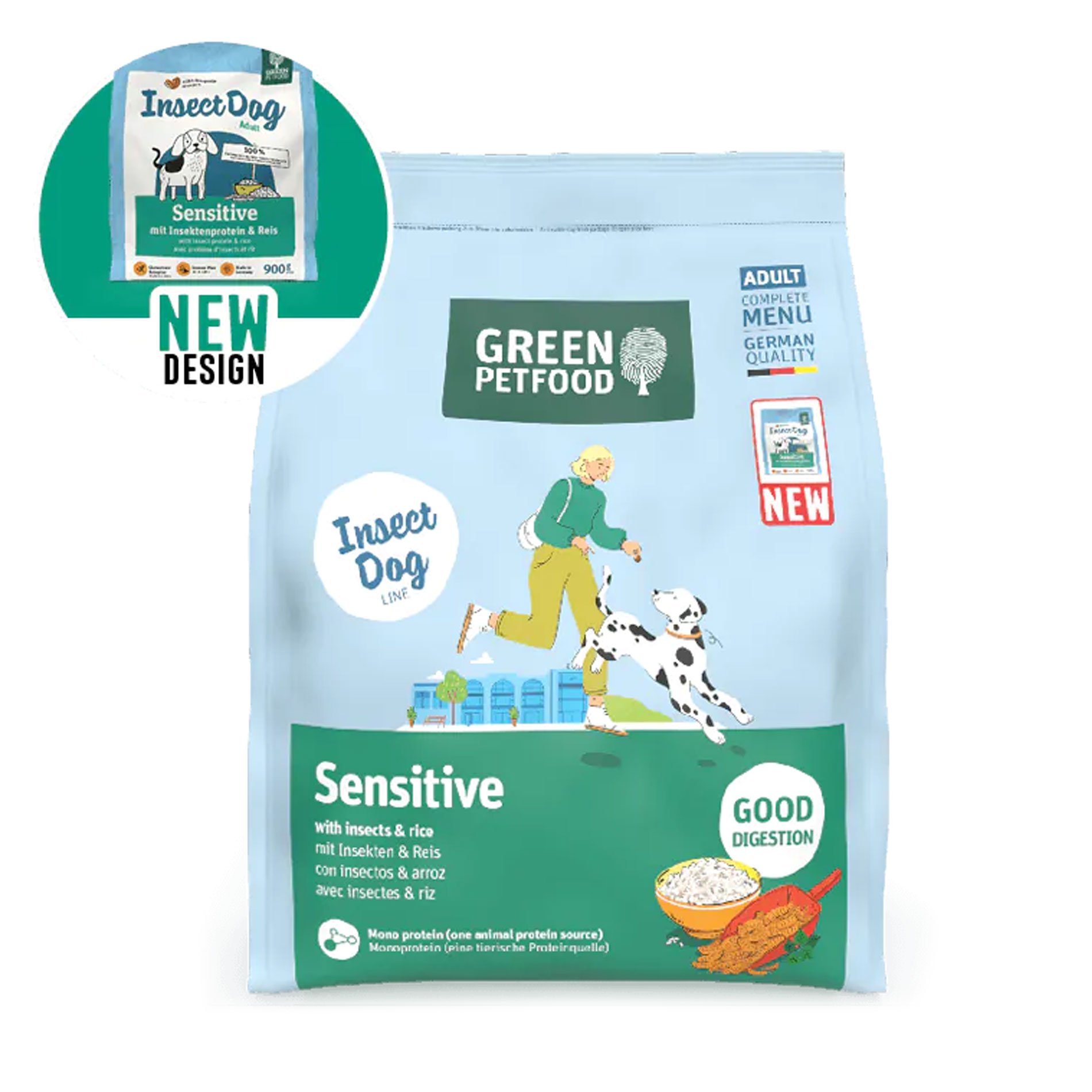 Green Petfood Sensitive with Insects